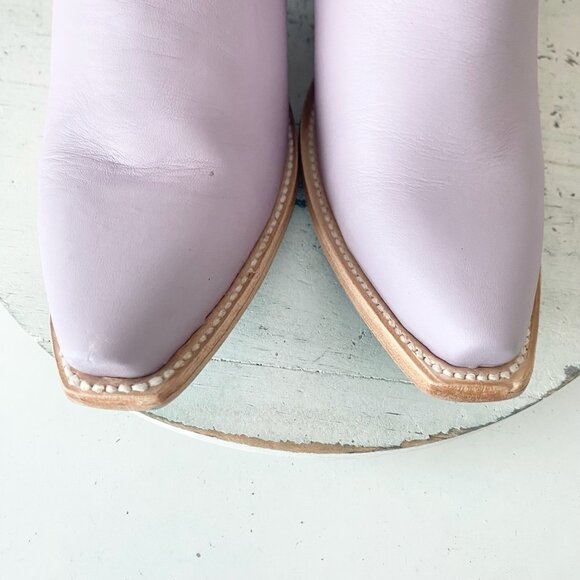 Lane EMMA JANE Womens Cowboy Bootie 9 Purple Western Cowgirl Short Ankle Boots - Picture 6 of 11